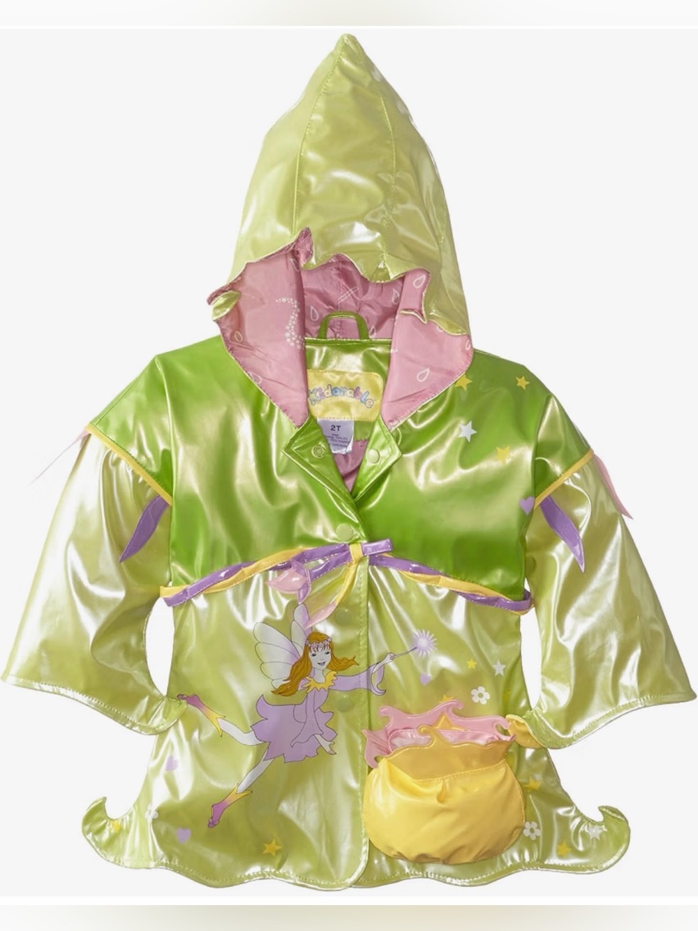 Kidorable Whimsical Fairy Raincoat, sz 6/6X